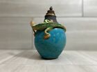 Handmade Pottery Jar Signed Artistic Abstract Art
