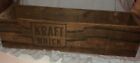 Vintage Kraft Process Cheese Brick Wood Wooden Box 5 lb Crate 13.25” X 3.25”