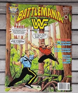Battlemania No. 3 Comic Nov. 1991 VTG Valiant WWF WWE Sgt. Slaughter Macho Man