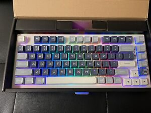 YUNZII YZ75 Pro Wireless Keyboard - Gaming Keyboard QWERTY Rainbow - Crunchy