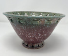 Rare Antique Roseville Pottery Ferella 211-5 Red/Green Bowl
