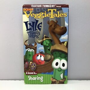 VeggieTales Lyle The Friendly Viking VHS Video Tape Christian GOD Sharing Green