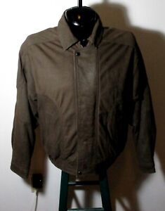 Men's LEATHER SPECIALS Brown Full Zip 100% Leather Jacket Size L