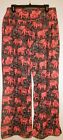 Simply Southern Elephant Print Palazzo Pants, Wide Leg, Pink, L/XL, 28.5