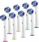 Alayna Replacement Toothbrush Heads Compatible with Oral B Precision Clean -8 Pk