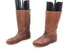 Vintage LL Bean Women's Brown Leather Mid Calf Boots - 8B