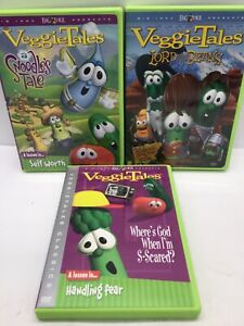 VeggieTales Lot of  3 Children/Family DVD Bundle(B31)