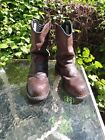 Red Wing Shoes Pecos Brown Leather Steel Toe Pull On Work Boots Men 10D USA 2270