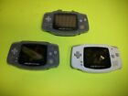 Nintendo Game Boy Advance Console Systems Lot Of 3 AGB-001 TESTED