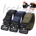 MEN Casual Military Tactical Belt Army Metal Adjustable Quick Release Waistband