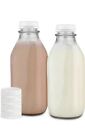 32 Oz Glass Milk Bottles with Airtight Screw Lid