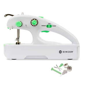 Stitch Quick Plus Cordless Hand Held Mending Portable Sewing Machine, Two Thread