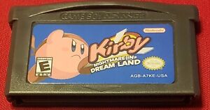 Kirby Nightmare in Dreamland GBA Nintendo Gameboy Advance Cartridge