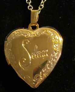 New ListingSelena Quintanilla Rare Heart Locket With  Jewelry Gift Box