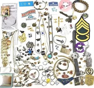 New ListingVintage Junk Drawer Pins, Collectibles, Jewelry, Trinkets, Miscellaneous Lot