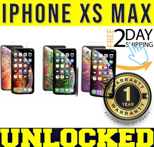 Apple iPhone XS MAX 64GB│256GB│512GB (FACTORY UNLOCKED) 🔋100% BATTERY🔋❖SEALED❖