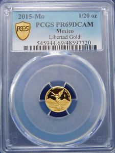 2015 Mexico 1/20 oz Gold Libertad, Rare! Only 500 Minted.  PCGS PF69 DCAM