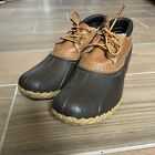 L.L. BEAN Duck BOOTS Women's SIZE 6 Leather Lace Up Hunting