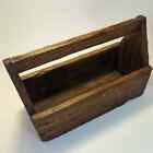 Vintage Wood Tool Box Handmade Caddy Garden Carpenter Farmhouse Primitive Rustic