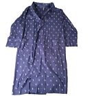 Polo Ralph Lauren Robe Mens Small Blue All Over Print Pony Lightweight Casual