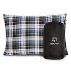 Outdoor Camping Pillow Lightweight Flannel Travel Pillow Cases Removable Pill...