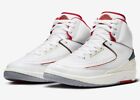 Nike Air Jordan 2 Retro Origins White Fire Red DR8884-101 Men's Shoes NEW