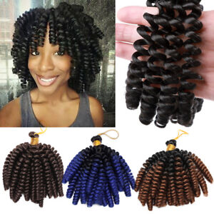Jamaican Bounce Curly Hair Jumpy Wand Curls Twist Crochet Braids Hair Extensions