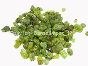 100 Cts Natural Olive Green Peridot Rough loose Gemstone lot