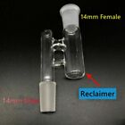 Reclaim Ash Catcher Drop Down Glass Adapter 14mm Male to 14mm Female Lab Glass