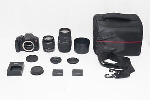 Canon EOS Digital Rebel T7 24.1 MP DSLR Camera + Bonus Two Canon Lenses t6 t6s