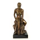 New ListingAlan Cottrill Seated Nude Female Bronze Sculpture Statue Signed Vintage 1994