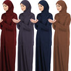 Ramadan Islam Dubai Arab Women Hijab Prayer Long Dress Muslim Kaftan Abaya Robe