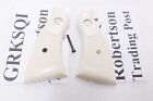 Ivory Poly Grips fit S&W K L Frame Square Butt Revolvers KSQI 10 19 65 66 686