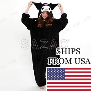 Kuromi Sanrio Sazac Fleece Kigurumi Costume Cosplay One Piece Pajamas - USA SHIP