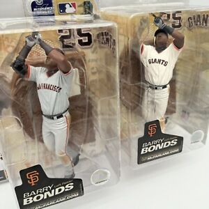 (2) BARRY BONDS Giants Action Figures 2003 McFarlane MLB Series 5 with Variant