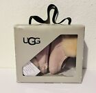 Size 7 UGG Boots Kids Girls Children’s Faux Fur Pink Shoes Mocassin Style New