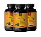 hemp seeds - HEMP SEED OIL ORGANIC 1400mg - hemp seed oil softgels - 3 Bottles