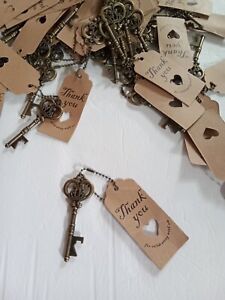 Key Bottle Opener Wedding Party Favor Souvenir Gift with A Tag 42 Counts