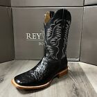 MEN'S RODEO COWBOY ALLIGATOR NECK PRINT WESTERN SQUARE TOE BOOTS MEXICO PRODUCT