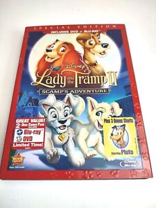 Lady and the Tramp II Scamp's Adventure DVD Blu Ray 2012 DISNEY 2-DISC