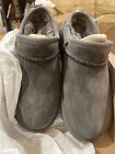 UGG Classic Slipper Shoes Women's Size 7 US Plush Gray Grey Suede 1108193 BNIB