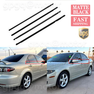 For Mazda 6 2004-2012 4Pcs Weatherstrips Window Trim Belt Outer Sealing Strips (For: 2012 Mazda 6)