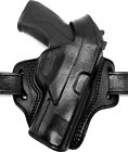 TAGUA Classic Right Hand Black Leather Thumb Break Belt Holster - CHOOSE GUN
