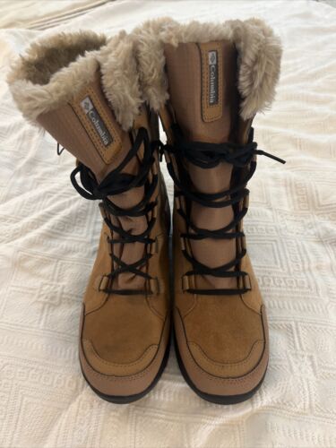 Columbia Ice Maiden II Snow Boots Women’s Size 10 In Elk/Black