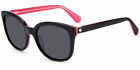 Kate Spade Gwenith Women's Black/Pink Soft Square Classic Sunglasses - 807 IR
