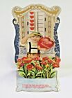 Antique Stand Up 3-D Die Cut Valentines Day Boy w/ Heart Loving Greeting 3753
