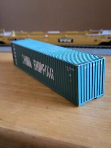 HO Walthers Weathered China Shipping Intermodal Container
