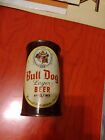 12oz bull dog beer flat top beer can  by acme solid can #2
