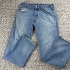 Levis 501 Jeans Mens 33x30 Blue Casual Straight Original Pockets Denim Medium