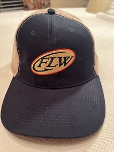 FLW Fishing Hat Cap Truckers Snap Back Mesh Major League Fishing MLF